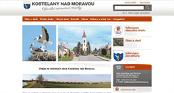 Desktop Screenshot of kostelanynadmoravou.cz