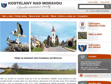 Tablet Screenshot of kostelanynadmoravou.cz